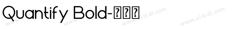 Quantify Bold字体转换